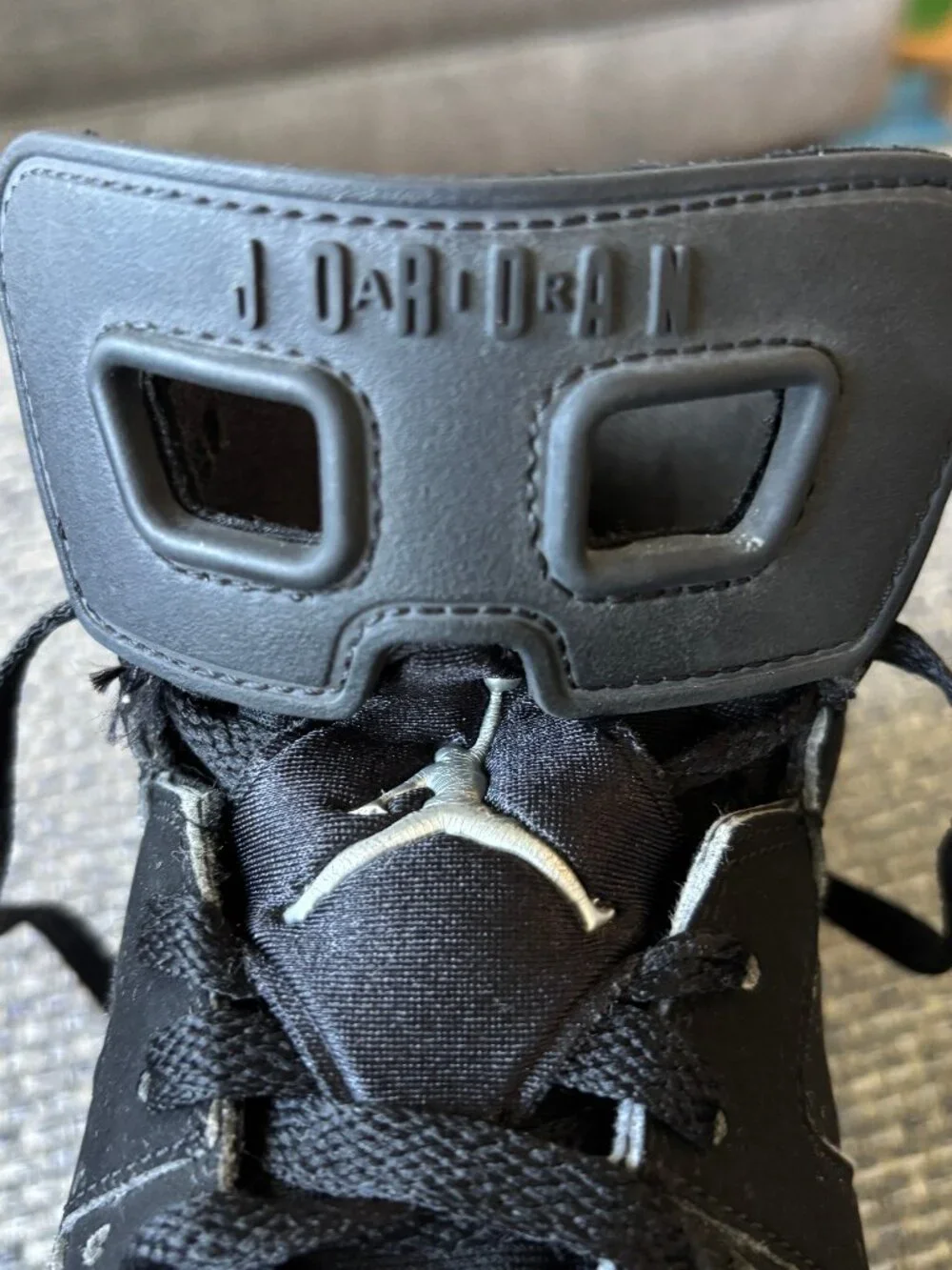 Nike Air Jordan 6 Retro GS Chrome Black Legacy Basketball Shoes | Size 4 Youth